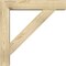 Ekena Millwork Traditional Block Rough Sawn Bracket w/ Offset Brace, Douglas Fir, 6"W x 28"D x 28"H BKT0604X28X28TRA05RDF - alternate 2